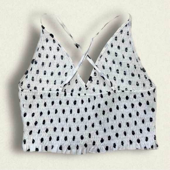b&w polka dot crop top - Picture 2 of 4